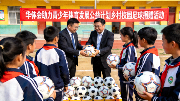 华体会助力青少年体育发展公益捐赠计划与乡村校园足球场运动瞬间